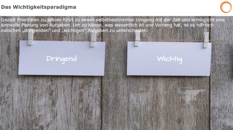 Das Wichtigkeitsparadigma: Gezielt Prioritäten setzen - wichtige von dringenden Aufgaben unterscheiden