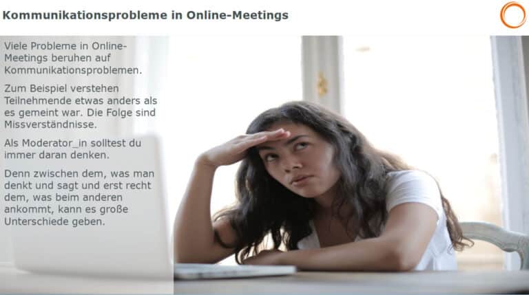 Kommunikationsprobleme in Online-Meetings