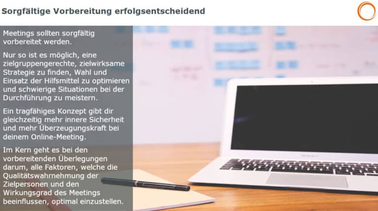 Online-Meetings: Sorgfältige Vorbereitung erfolgsentscheiden