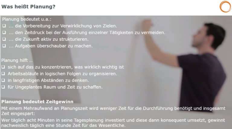 Zeitmanagement: Was heißt Zeitplanung?